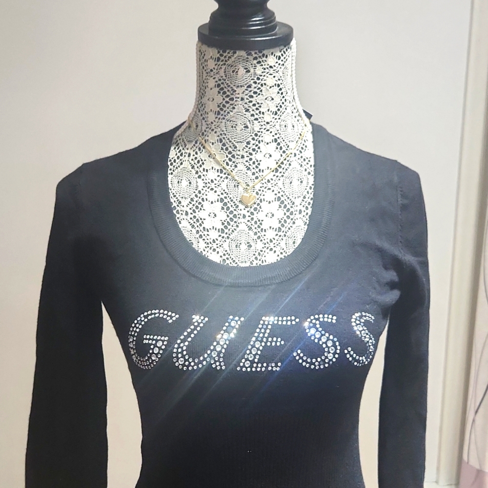 [M] GUESS Women's Sweater - Black NWT